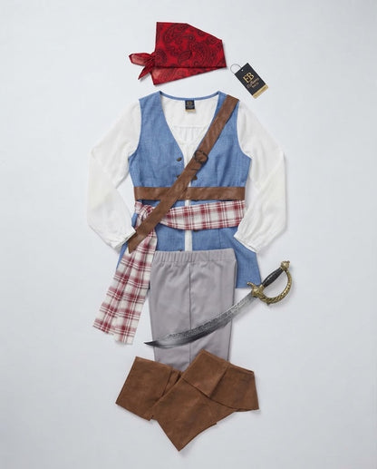 Women's Pirate Costume with Detail Embellishments EVA-US