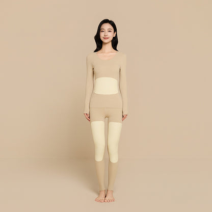 Self-heating thermal underwear set
