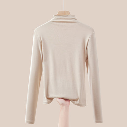 Thinner turtleneck sweater, long-sleeved, for women