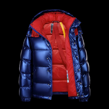 Men's down jacket with hood