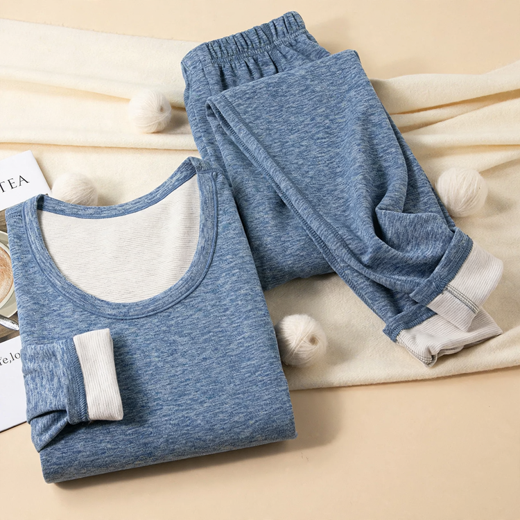Padded thermal underwear set for women and men