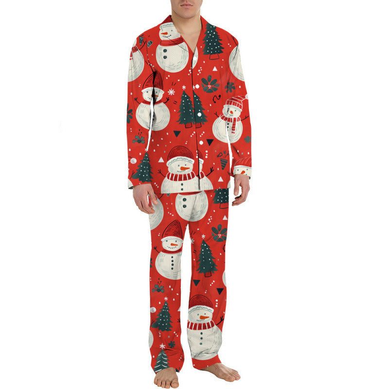 Men's Pajama Set, long-sleeved, festive
