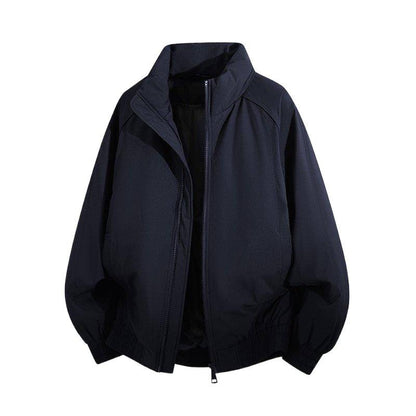 Padded men's winter jacket, warm, casual style