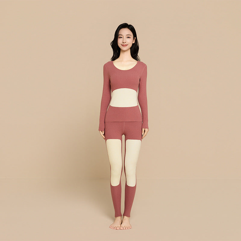 Self-heating thermal underwear set