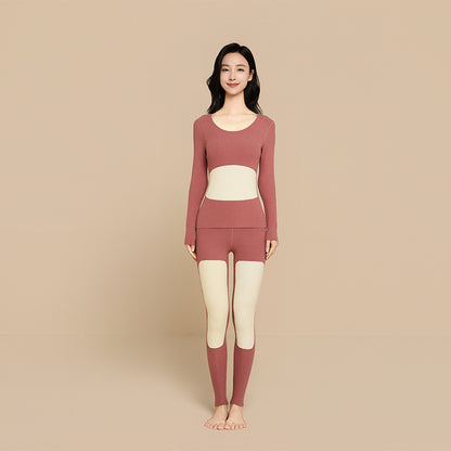 Self-heating thermal underwear set