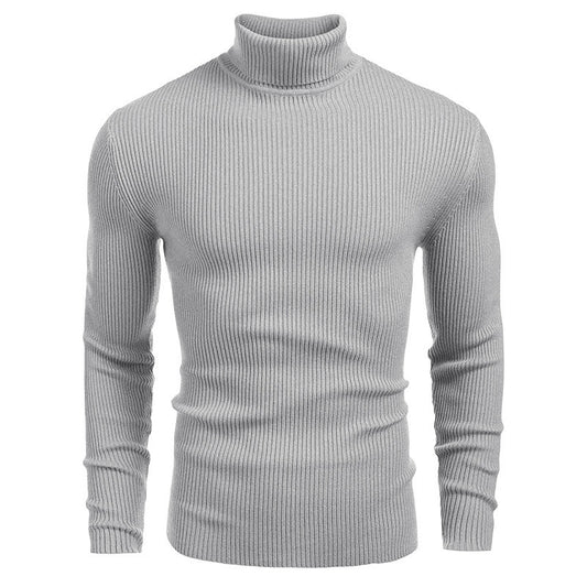 Men's turtleneck sweater, long sleeve, knitted