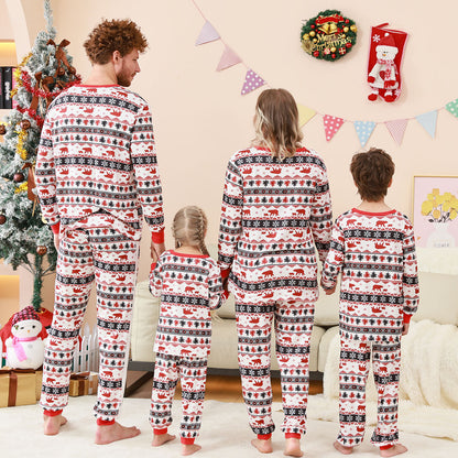 Family Pajama Set with Check Pattern