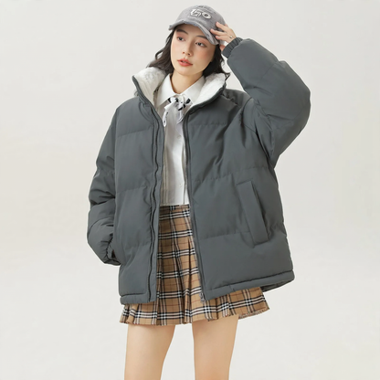 Unisex-Winter Jacket, Lamb Fleece, Lined, Warm