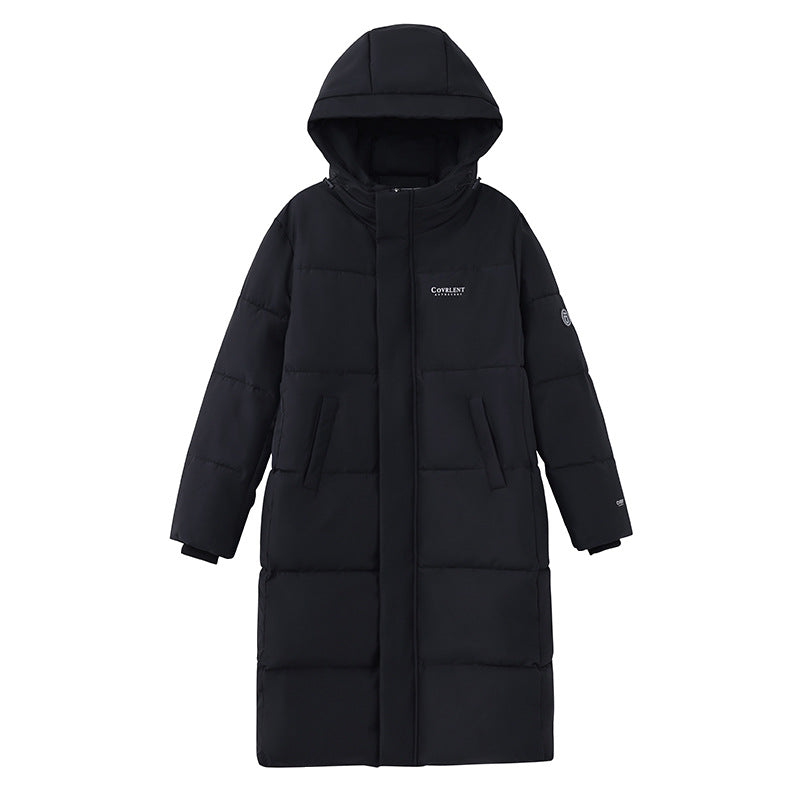 Long, padded women's winter coat in oversized look