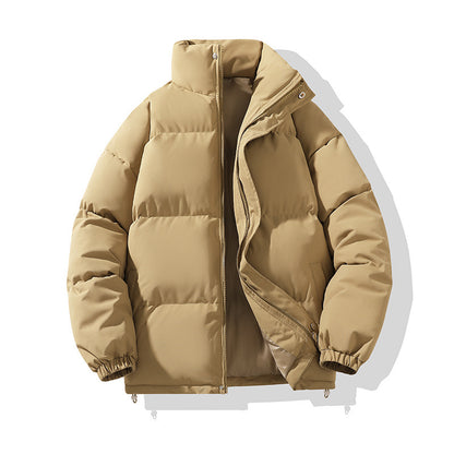 Men's padded jacket, solid color, relaxed, urban style