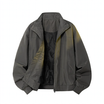 Padded men's bomber jacket made of down