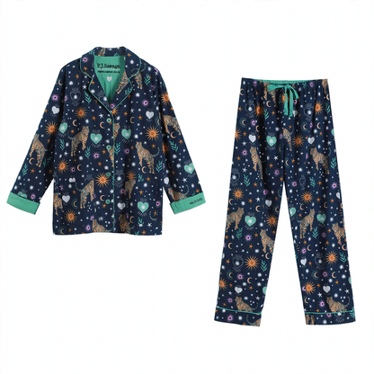 Women's Pajamas, Cotton, brushed on both sides, warm