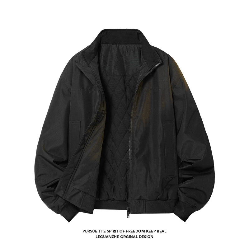 Men's pilot jacket, padded, in vintage style