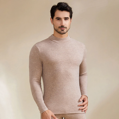 Pair thermal underwear set, lined, stand-up collar