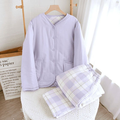 Padded cotton house suit, Japanese style