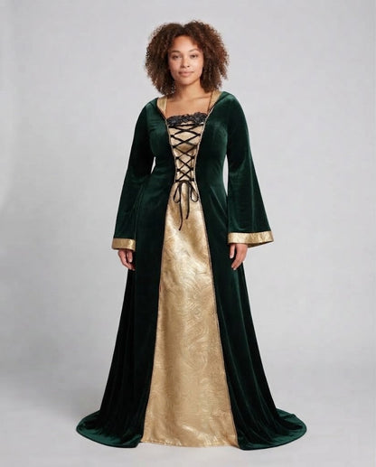 Women Elegant Gown-Dress in Medieval Style EVA-US