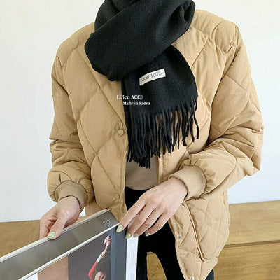 Wool scarf and shoulder wrap, 70x200 cm