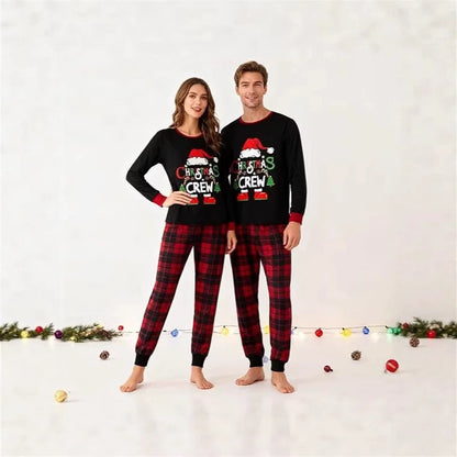 Christmas Family Pajama Set in Checkered Pattern