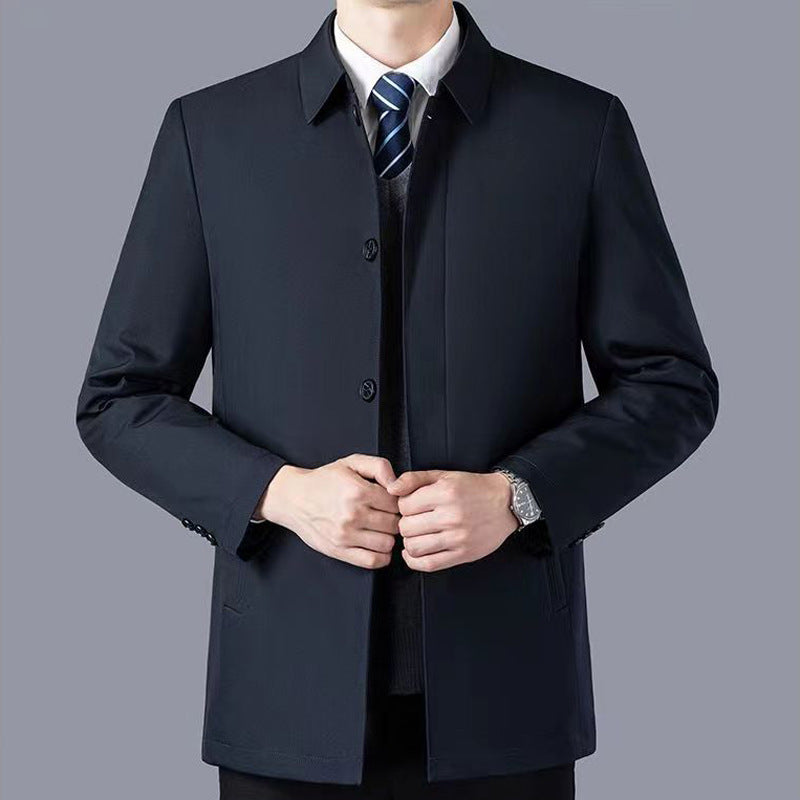 Men's Business Jacket, padded, lapel collar