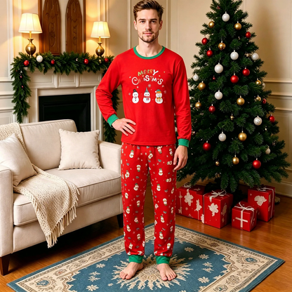 Family Pajama Set, Long Sleeve, 3D Print