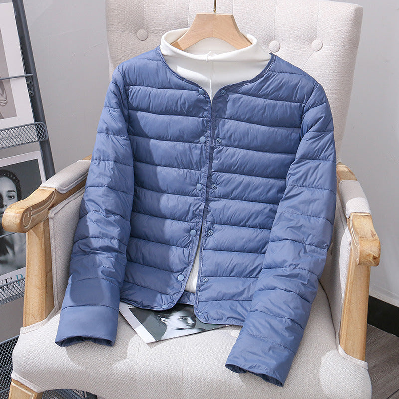 Lightweight, reversible women's quilted jacket
