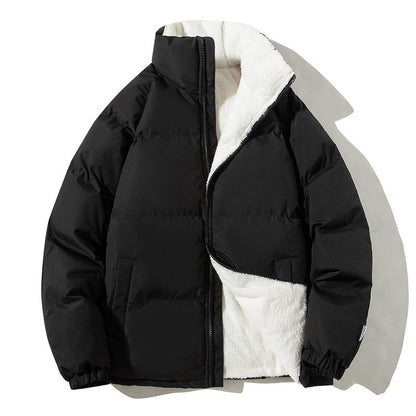 Men's winter jacket, short, lined and warm