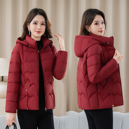 Short, padded ladies jacket for seniors
