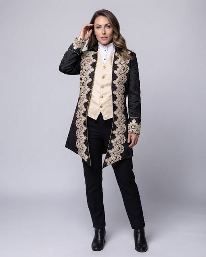 Women’s blouse with stand-up collar and gathering EVA-US
