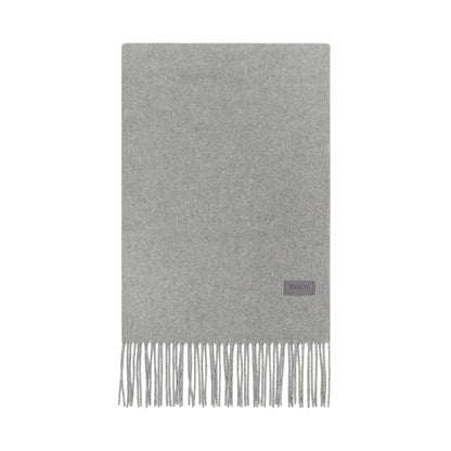 Merino wool blend knitted scarf, 200x35 cm