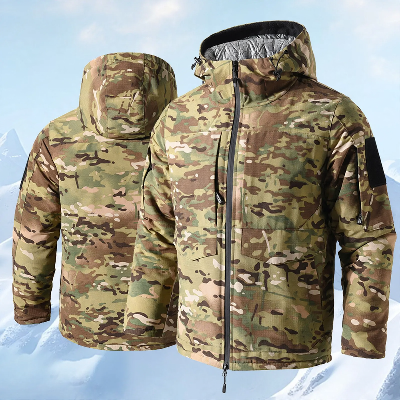 Tactical Men's Winter Jacket, M65 Style, Water Resistant