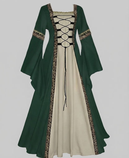 Women's historic fairy tale dress with elegant lacing design EVA-US