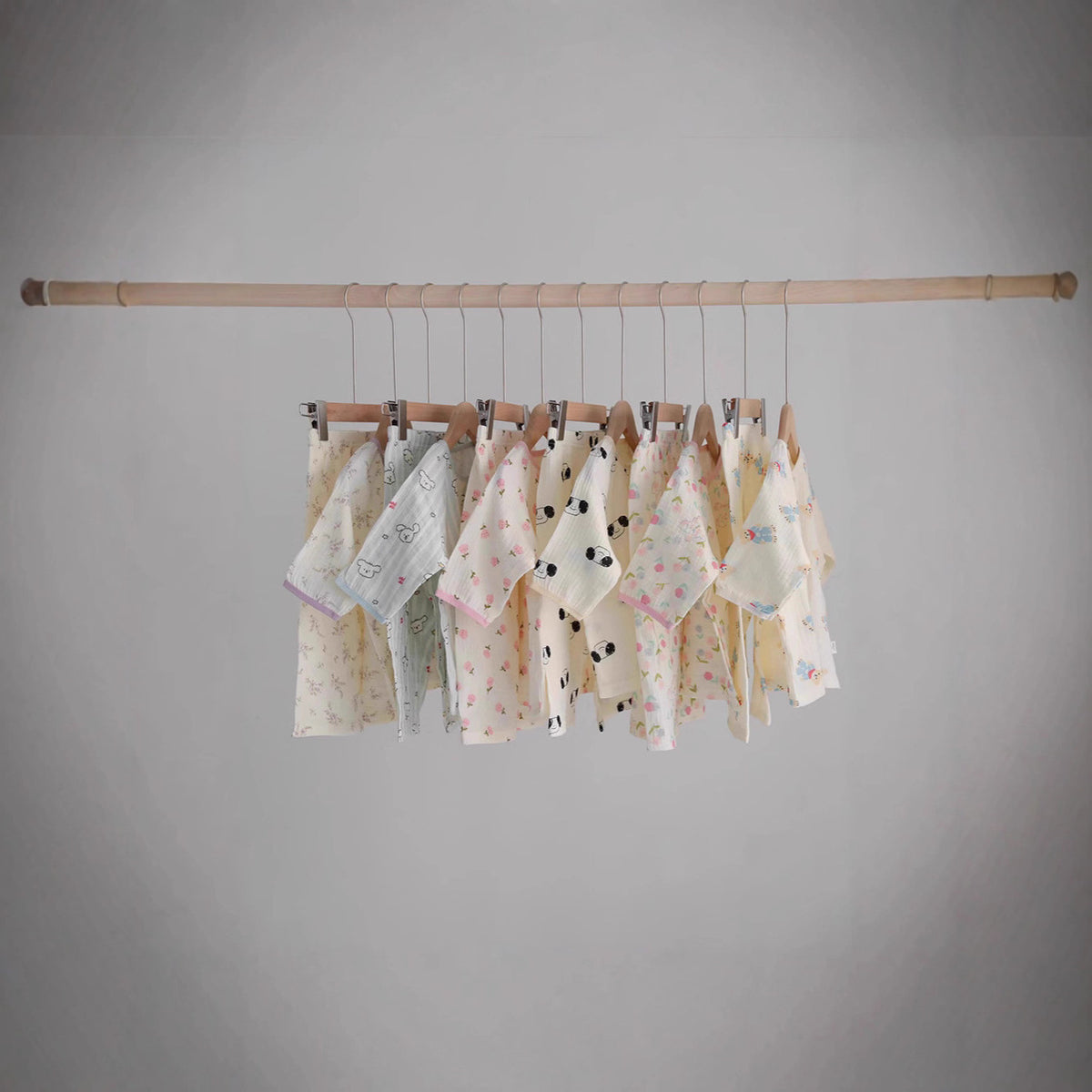 Children's house suit, cotton muslin, long-sleeved