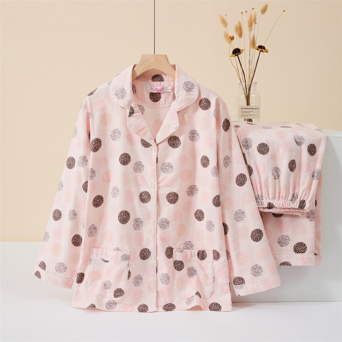 Women's loungewear, cotton flannel, warming