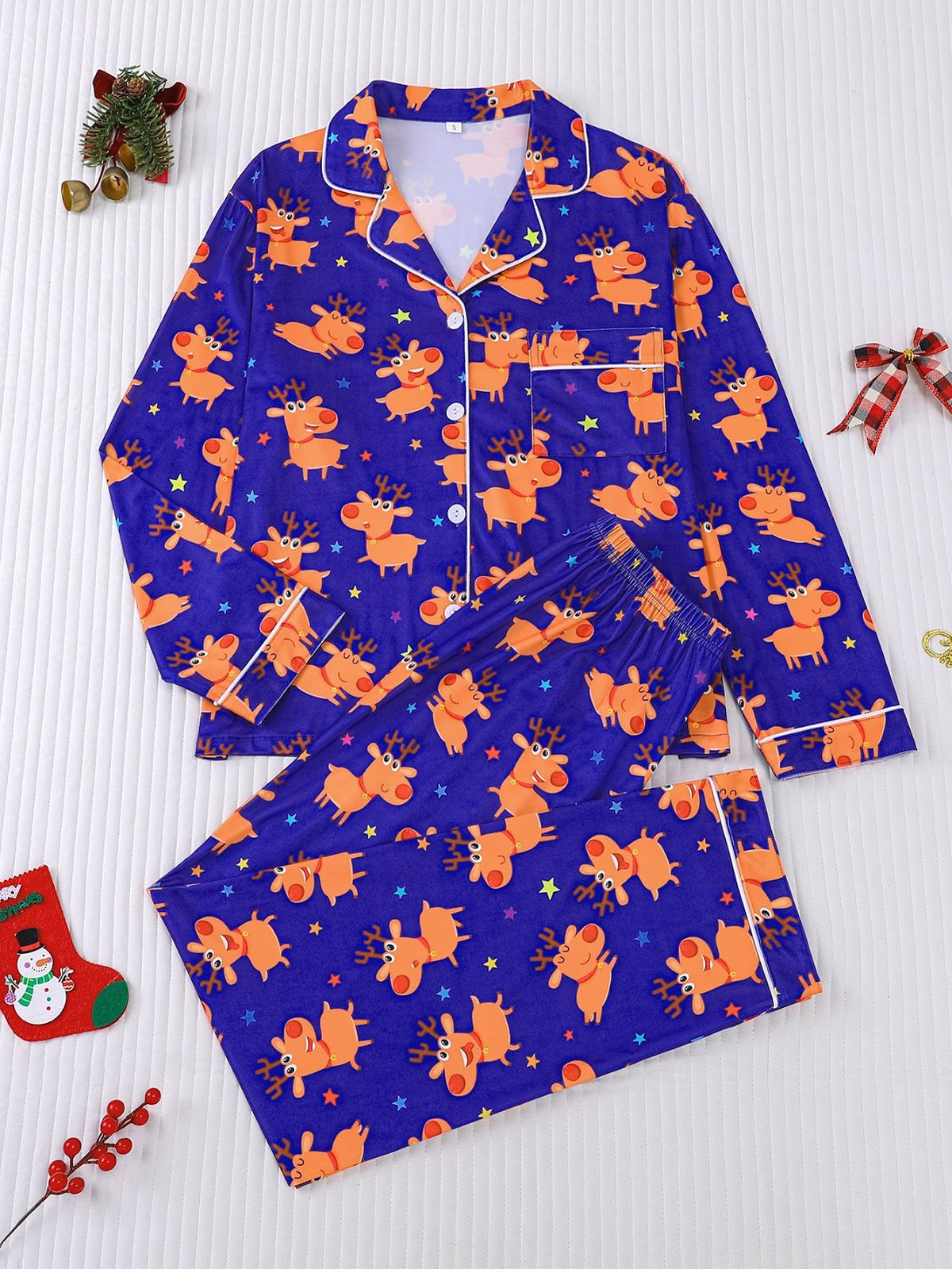 Women's Pajamas, Long Sleeve, Christmas Design