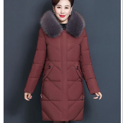 Padded ladies' winter jacket in plus size