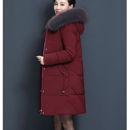 Padded ladies' winter jacket in plus size