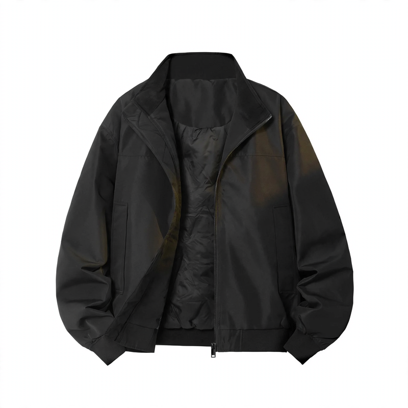 Padded men's aviator jacket made of down