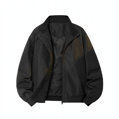 Padded men's bomber jacket made of down