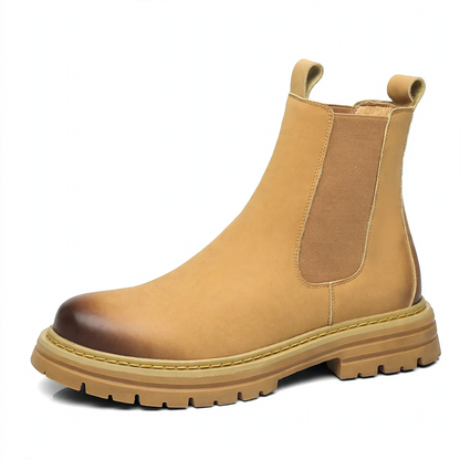 Men's Chelsea boots, lined, non-slip, synthetic leather