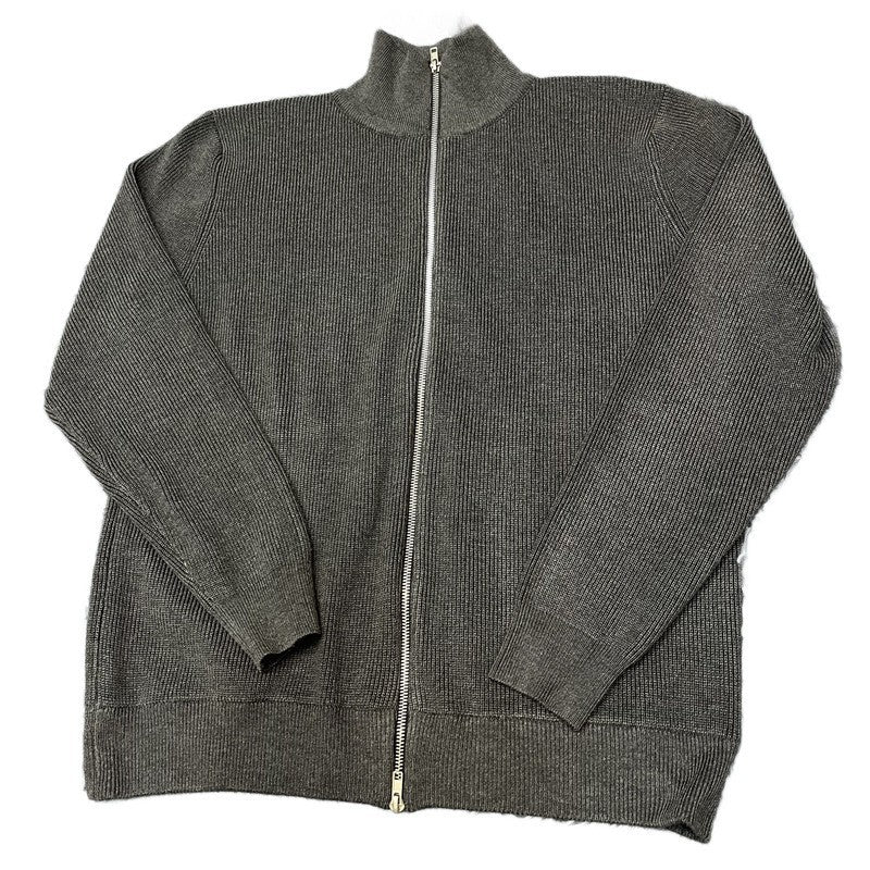 Unisex knitted jacket with roll neck and double zipper