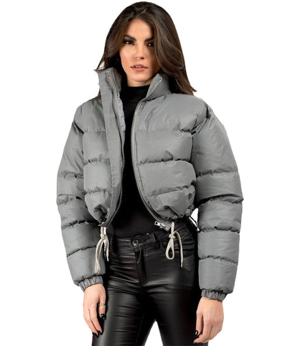 Padded women's quilted jacket in oversize look