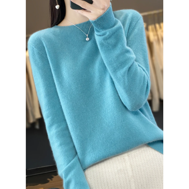 EVA-US | Cashmere Pullover Women's Stylish Crew Neck, Soft & Comfortable