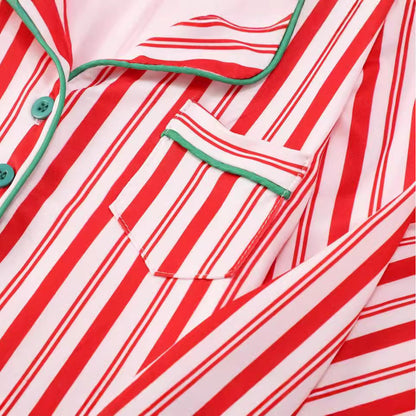 Family Pajama Set, Stripe Design, Christmas