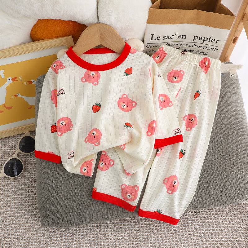 Children's Pajama Set, long-sleeved, cotton, lightweight