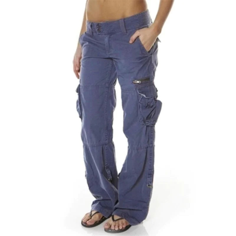 EVA-US Women's Cargo Pants with Pockets