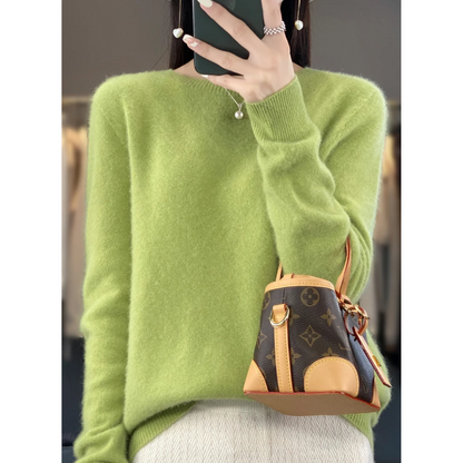 EVA-US | Cashmere Pullover Women's Stylish Crew Neck, Soft & Comfortable
