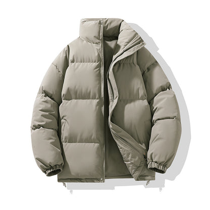 Men's padded jacket, solid color, relaxed, urban style