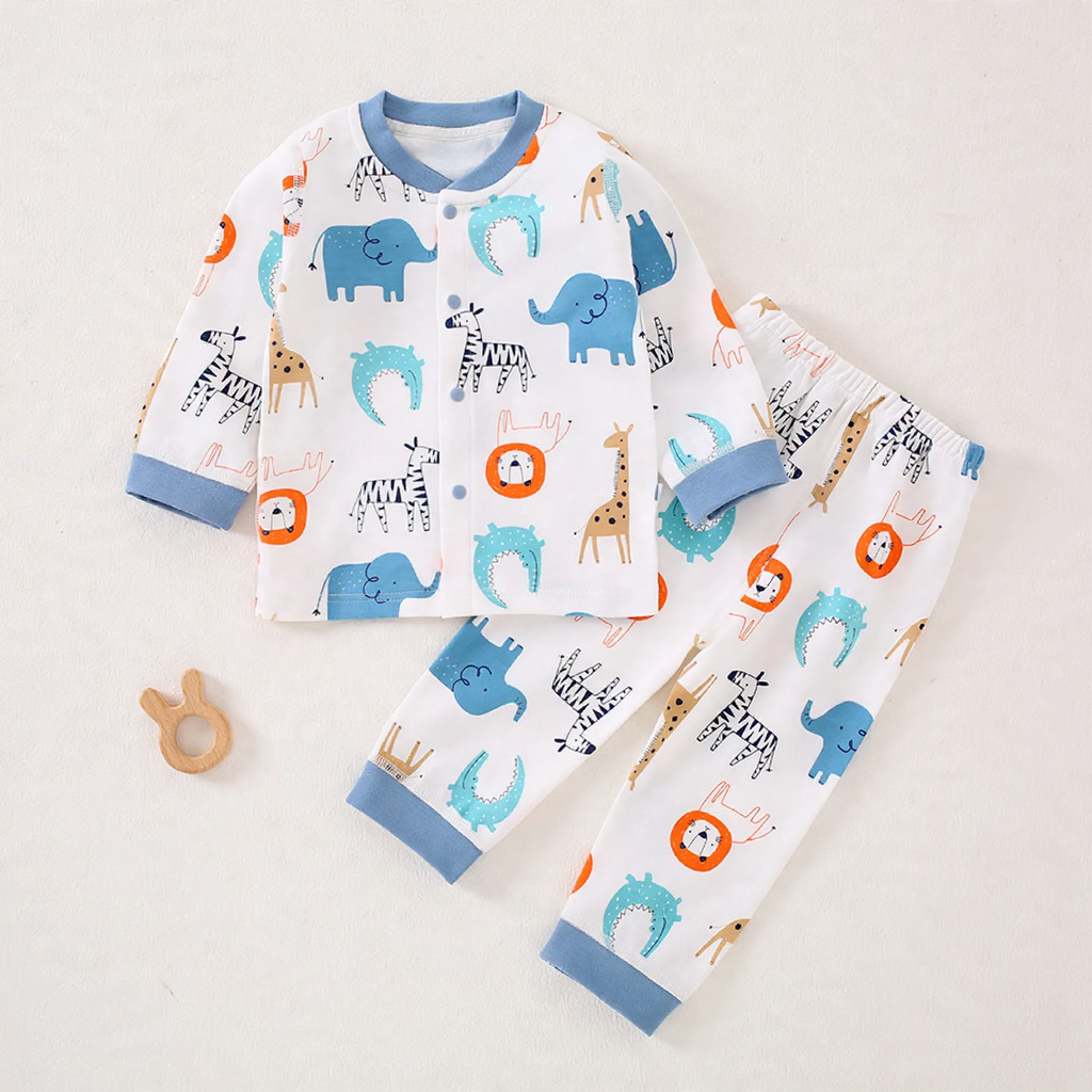 Baby cotton pajamas set, two-piece
