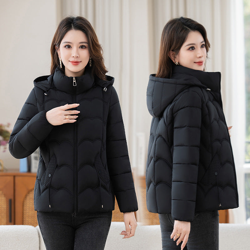 Short, padded ladies jacket for seniors