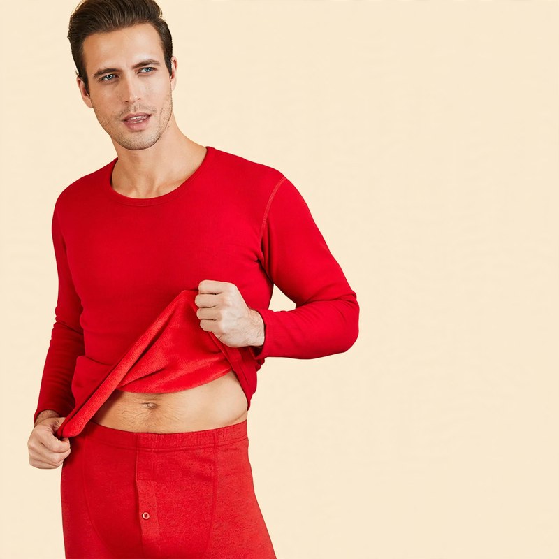 Cotton thermal set for women and men, lined
